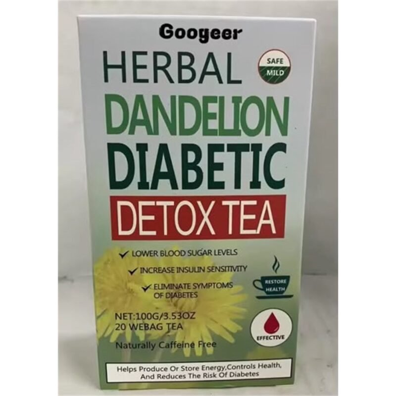 Googeer Herbal Dandelion Diabetic Detox Tea, 20 Tea Bags
