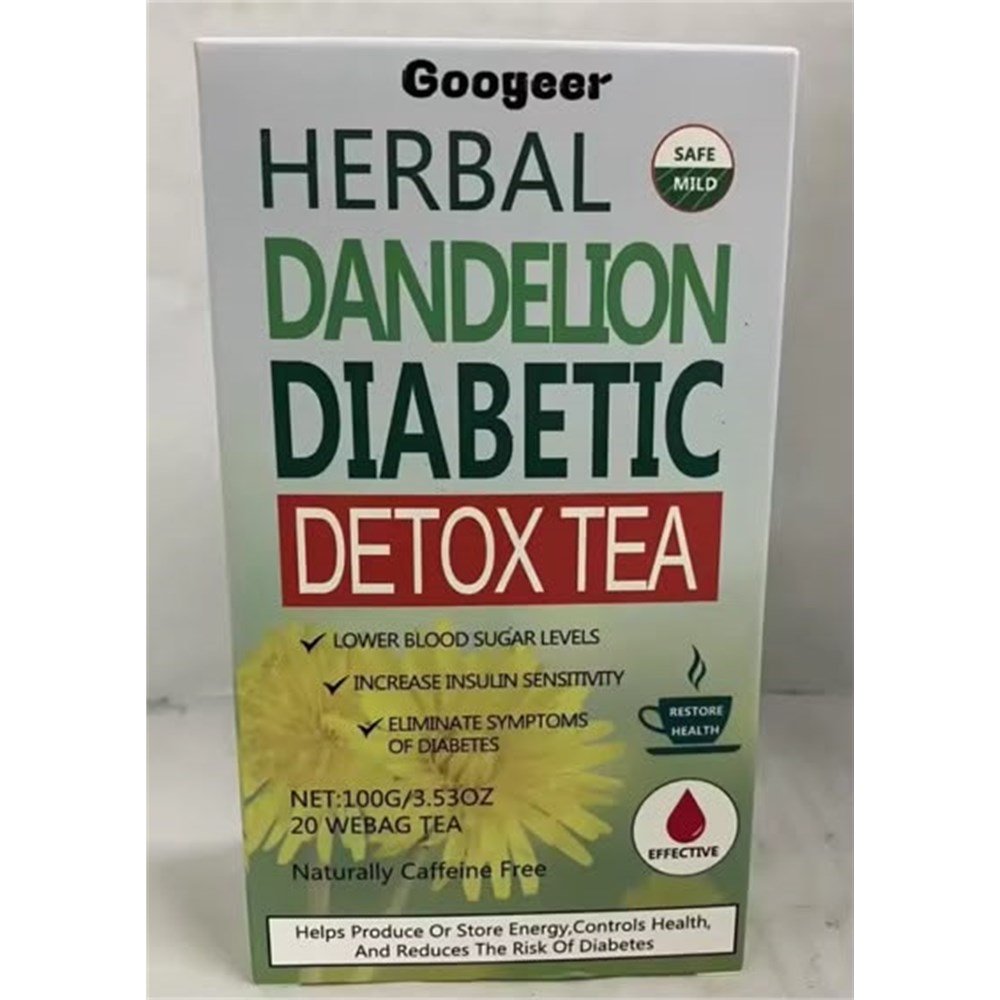 Googeer Herbal Dandelion Diabetic Detox Tea, 20 Tea Bags